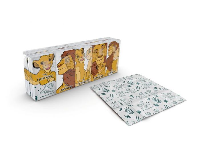 World Cart Lion King Handkerchiefs 4 Ply Tissue 10 x 9 Tissues