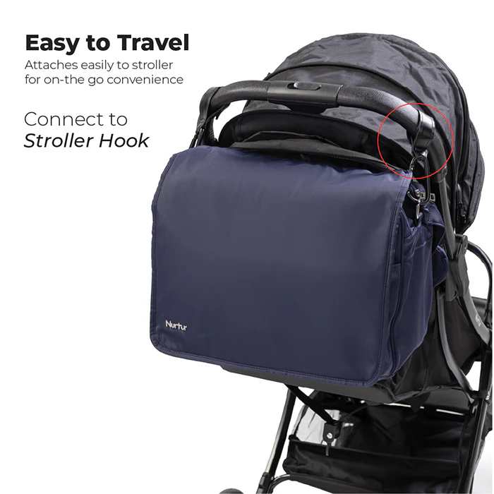 Nurtur Metro Diaper Bag With Bottle Insulator and Changing Pad