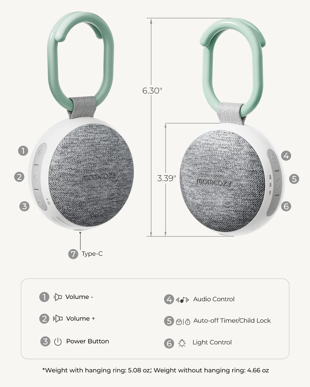 Momcozy Portable Sound Machine