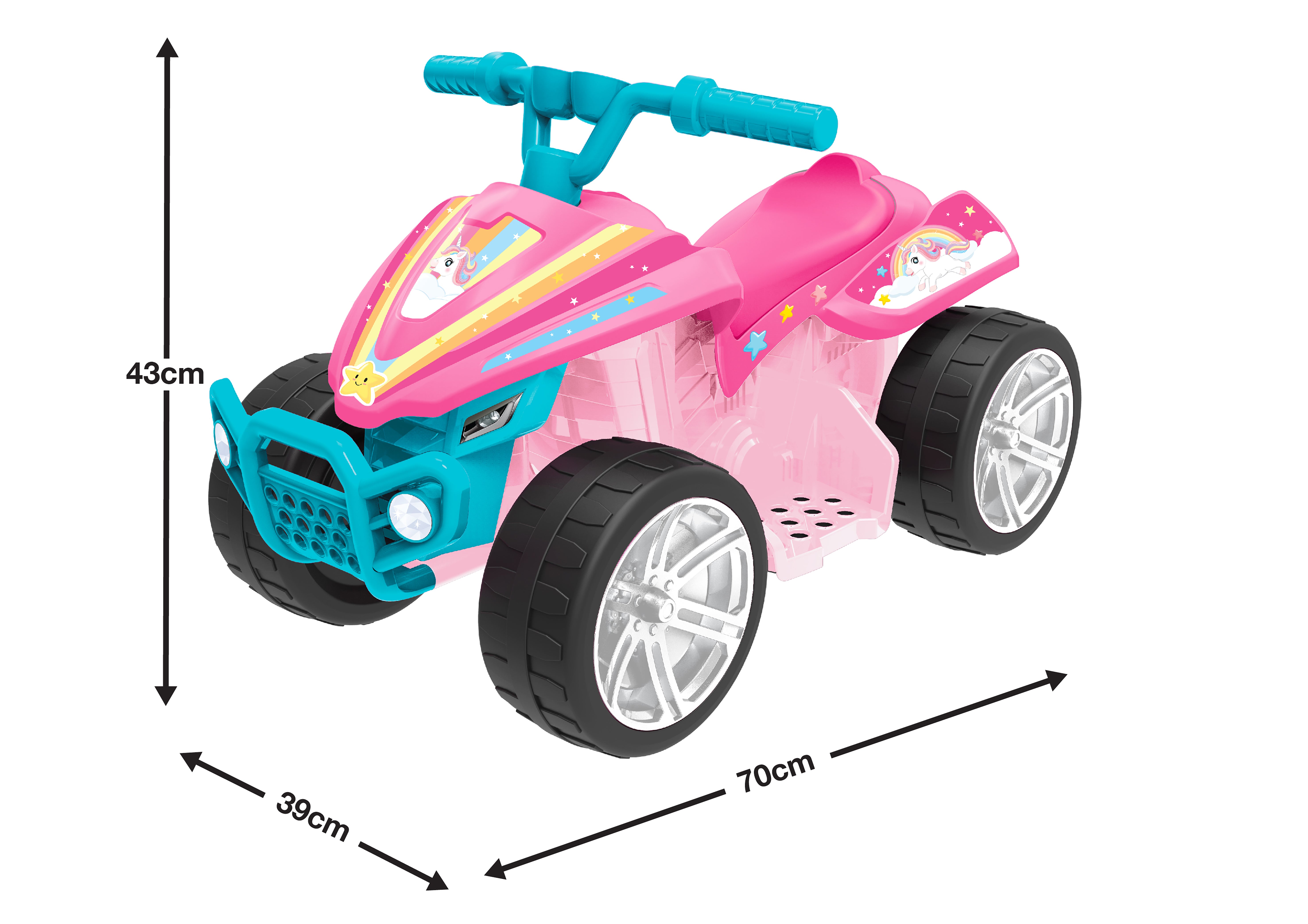 HTI Evo Ride On Quad Bike Unicorn 6v