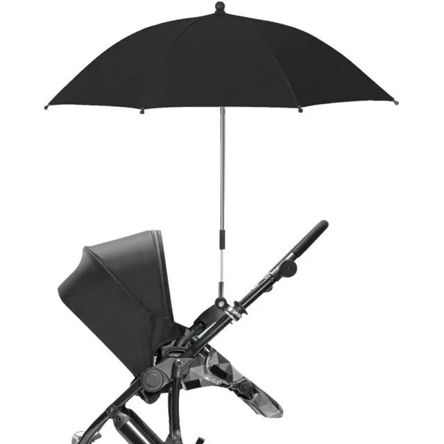 Teknum Universal Stroller Umbrella with Clip – Black