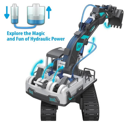 Little Story 3-in-1 Excavator/Bulldozer Toy – 130 pcs, Grey