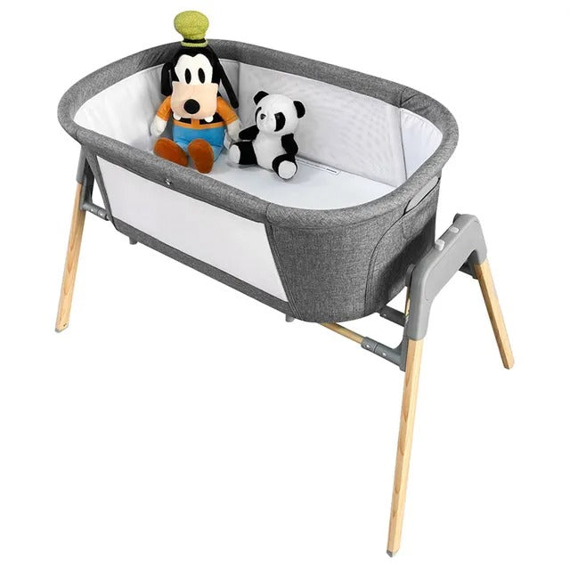 Teknum 3-in-1 Baby Rocker Bassinet With Mosquito Net – Grey