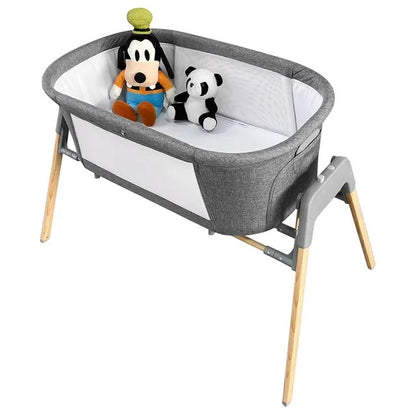 Teknum 3-in-1 Baby Rocker Bassinet With Mosquito Net – Grey