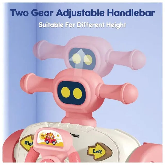 Teknum 5-in-1 Baby Walker With Musical Keyboard – Pink
