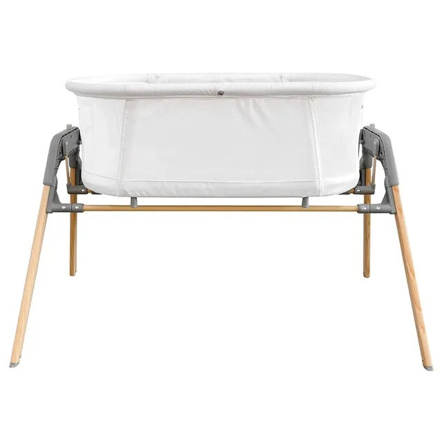 Teknum 3-in-1 Baby Cradle Bassinet With Mosquito Net – White.