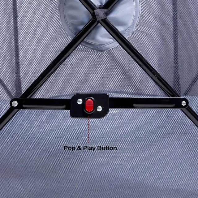 Baby Safe Foldable Playard – Grey