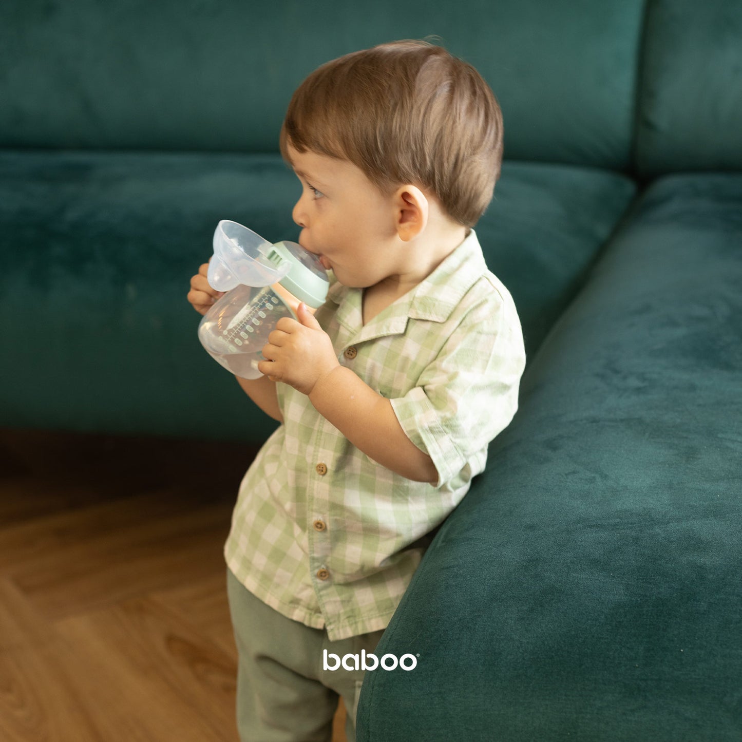 Baboo Sippy Cup with Silicone Spout - Peachy Keen (260ml | 6m+)