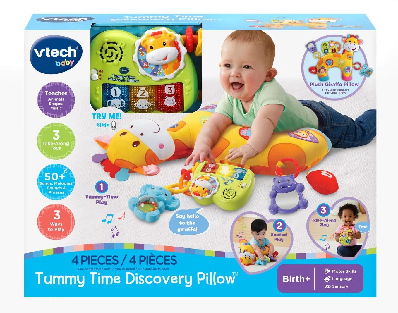 VTech Tummy Time Discovery Pillow