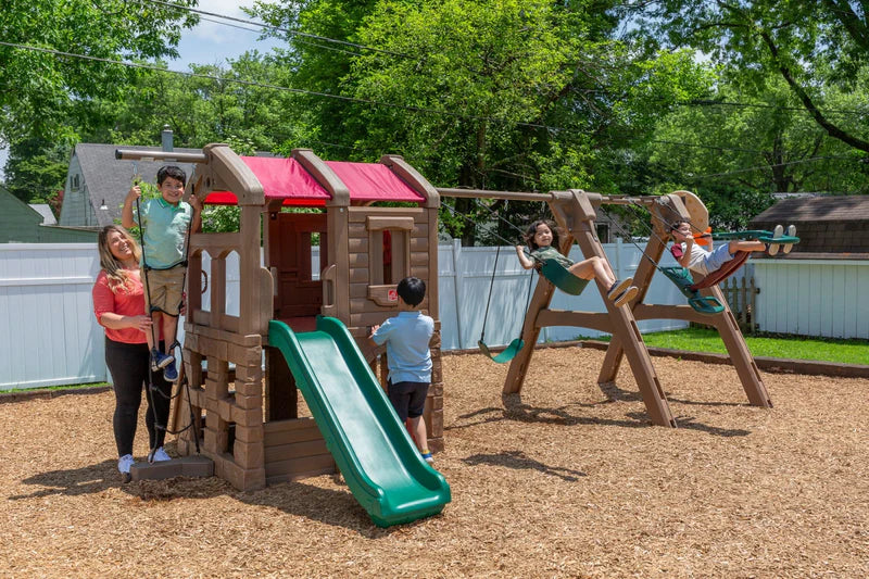 Step2 Naturally Playful Adventure Lodge Play Center with Glider