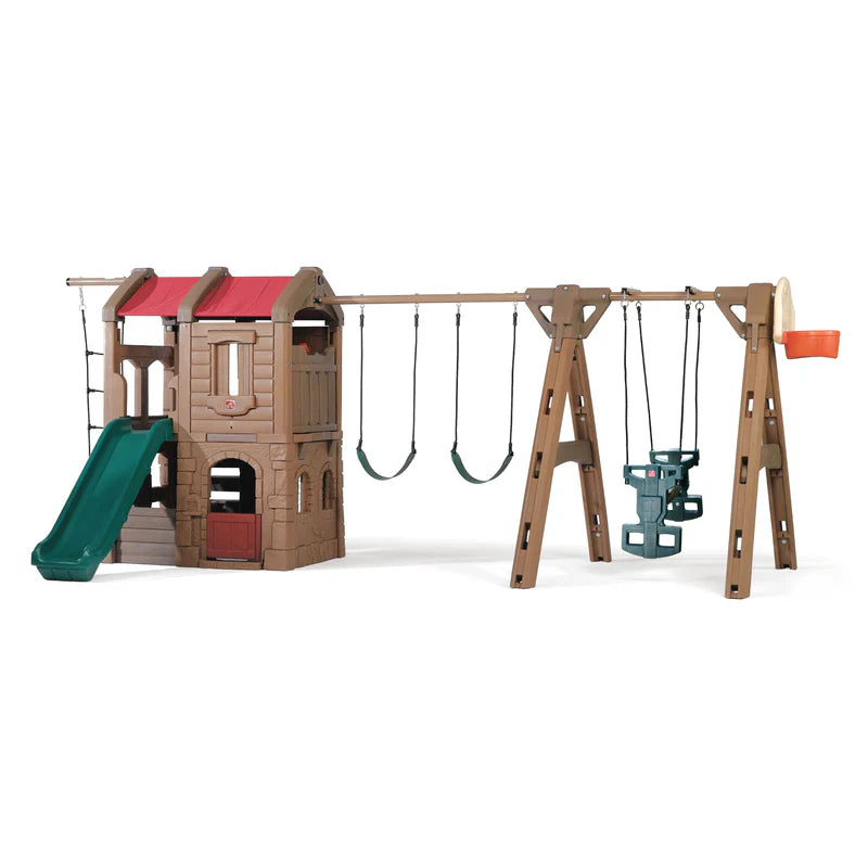 Step2 Naturally Playful Adventure Lodge Play Center with Glider