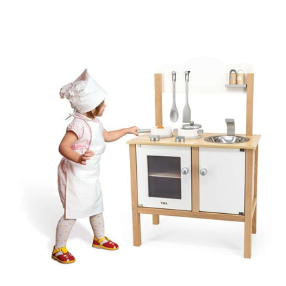 VIGA - Noble Wooden Play Kitchen with Accessories