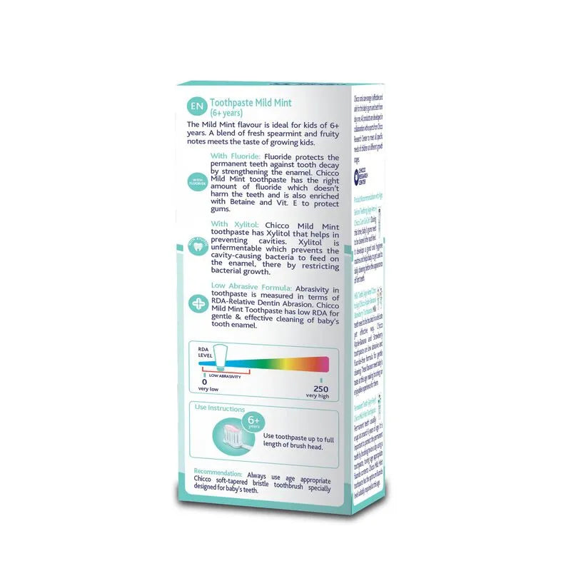 Chicco Toothpaste Mild Mint with Fluoride (6Y+)