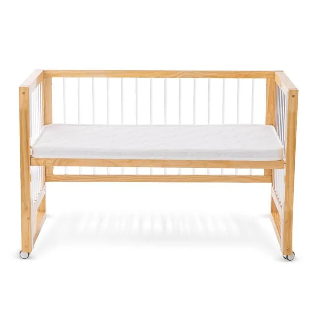 Teknum Prism 4-in-1 Convertible Crib with Mattress – White.