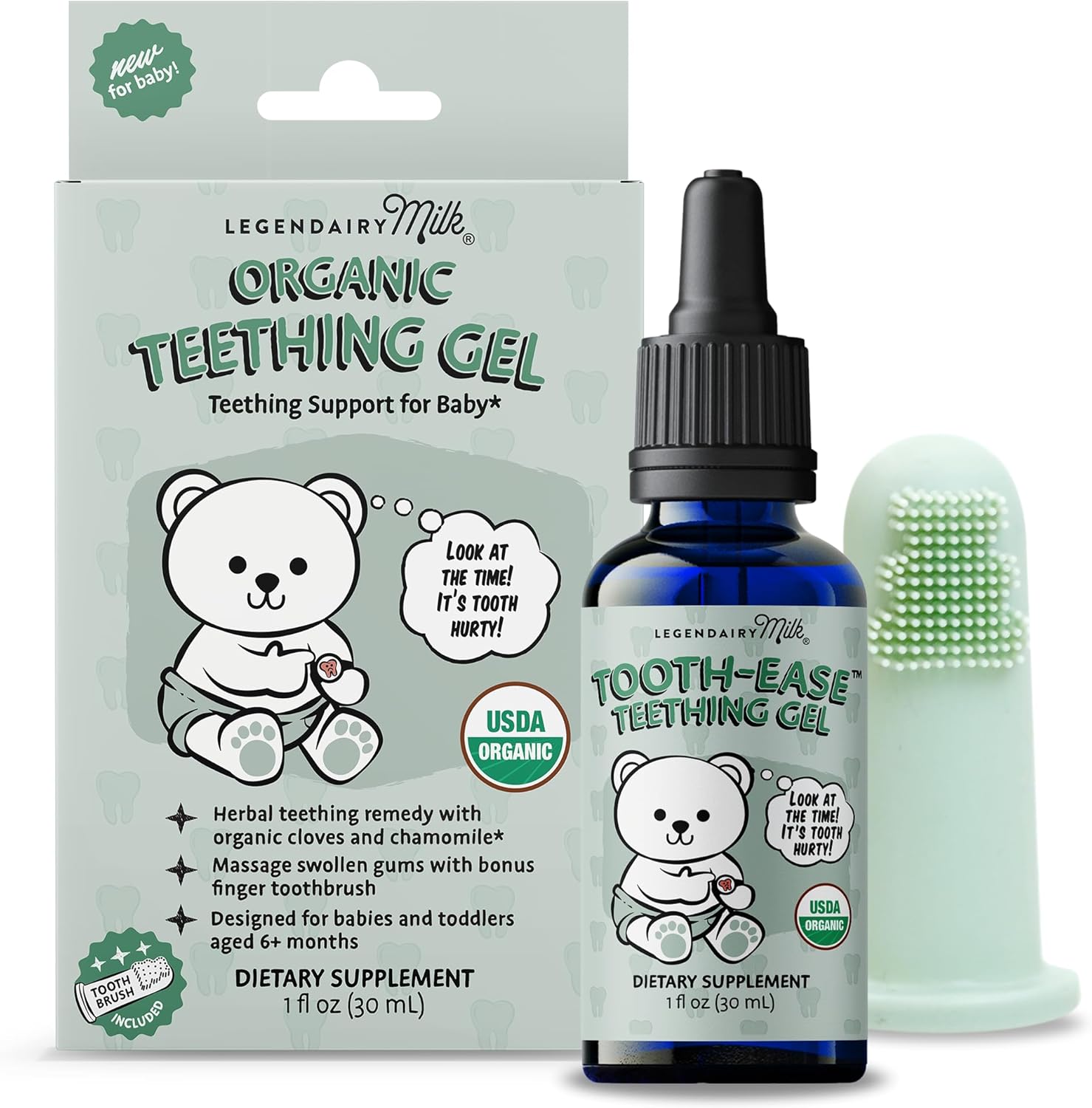 Legendairy Milk Organic Teething Gel, 30ml