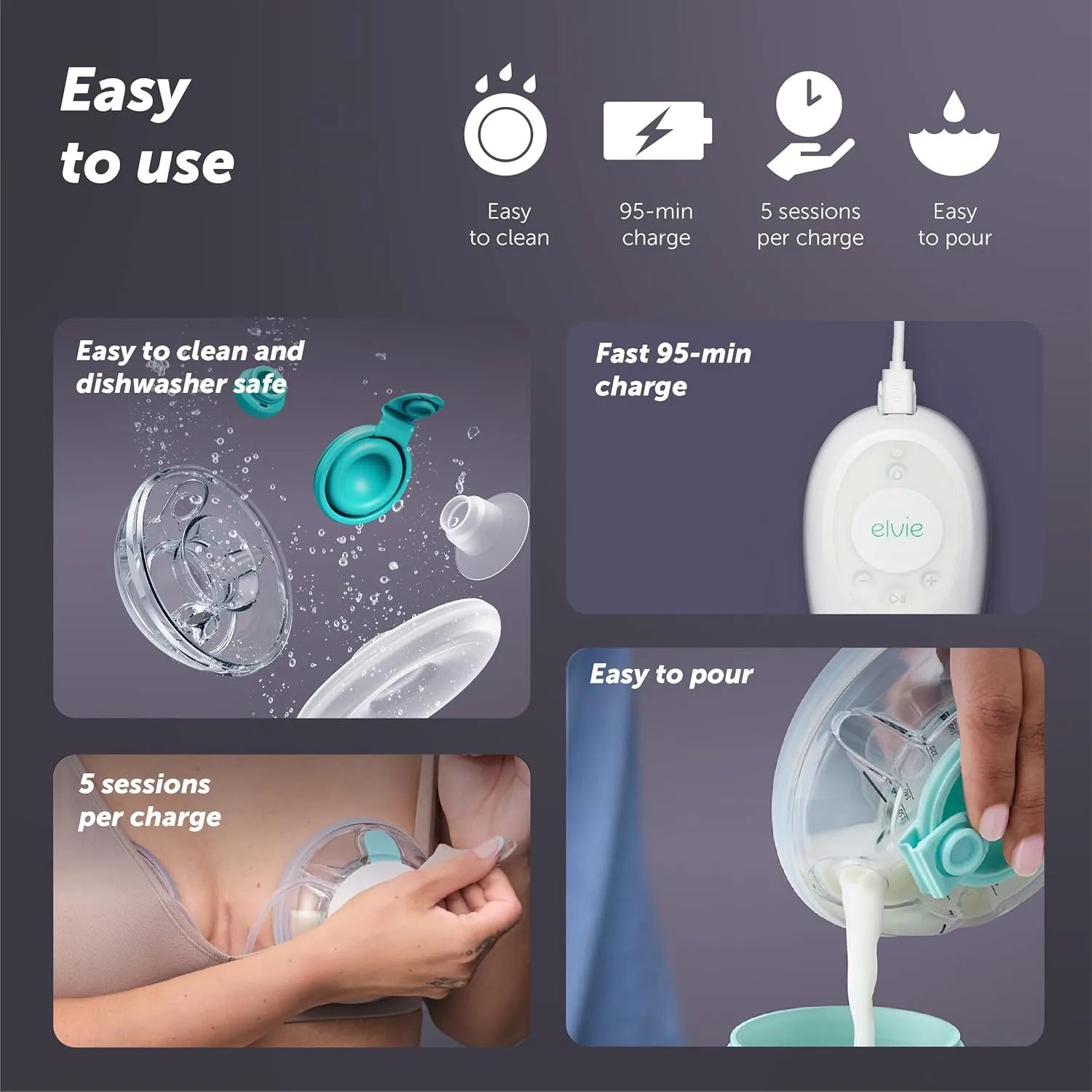 Elvie Stride 2 Double Electric Breast Pump