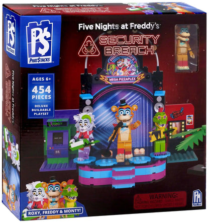 Five Nights at Freddy's - Security Breach Phat Stacks Mega Pizzaplex Deluxe Buildable Playset - 454 Pieces
