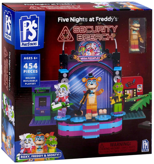 Five Nights at Freddy's - Security Breach Phat Stacks Mega Pizzaplex Deluxe Buildable Playset - 454 Pieces