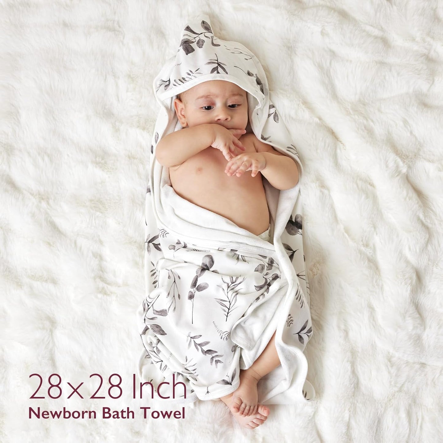 Momcozy Baby Hooded Towel Set - Pack of 2