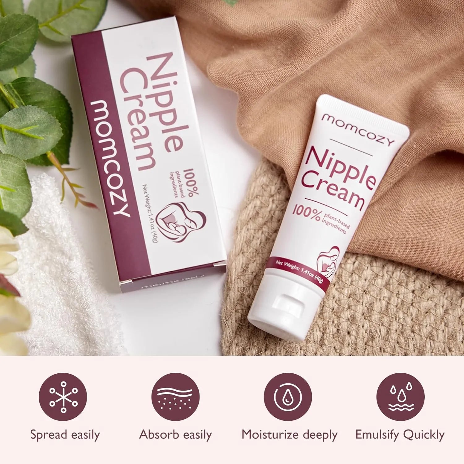 Momcozy Nipple Cream Safe for Breastfeeding