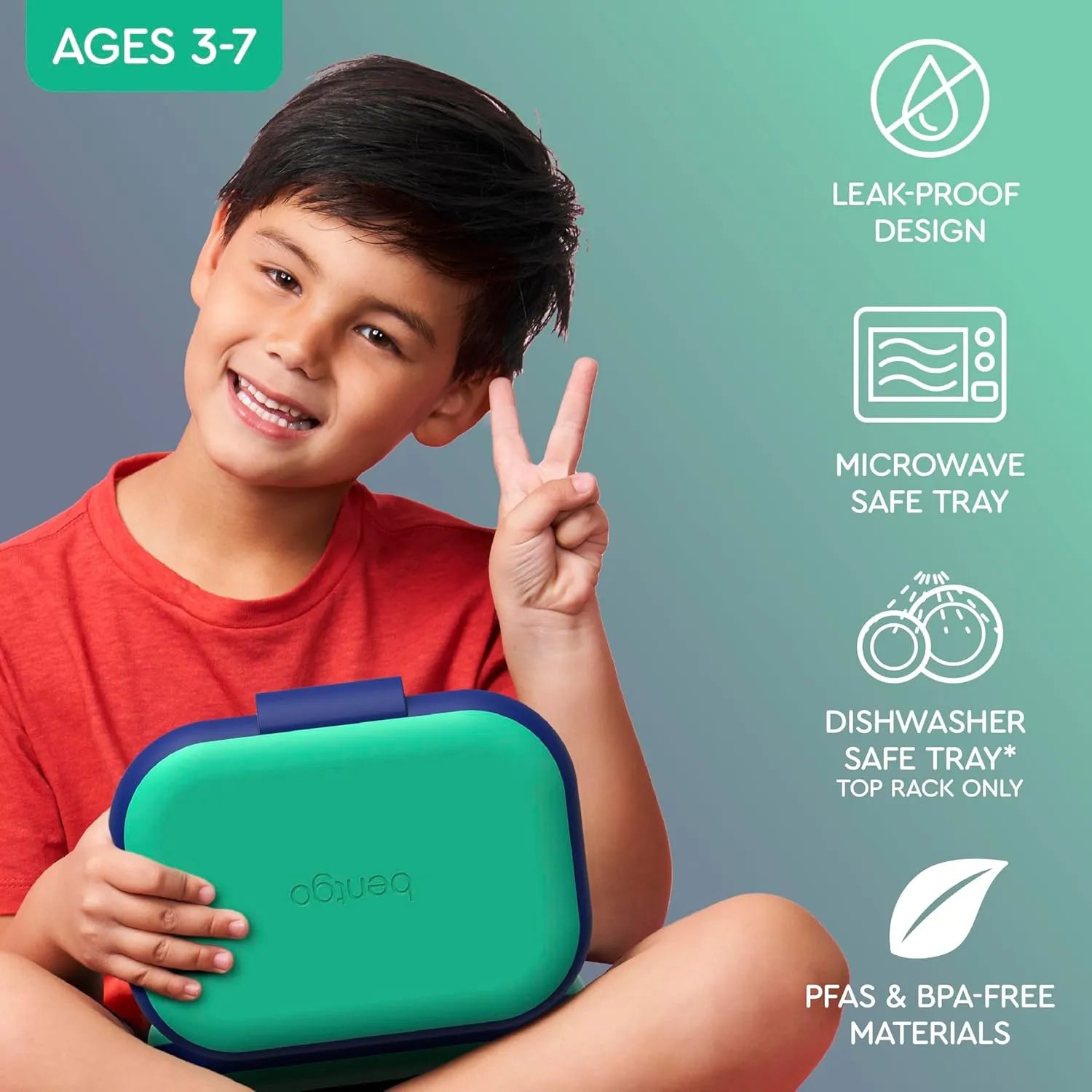 Bentgo Kids Snack 2 Compartment Leak-Proof Bento Box