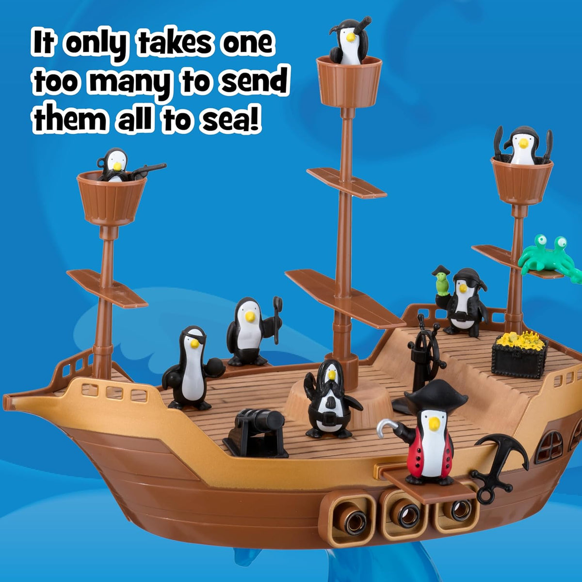 Play Monster - Don't Rock the Boat Pirate Ship Balancing Board Game