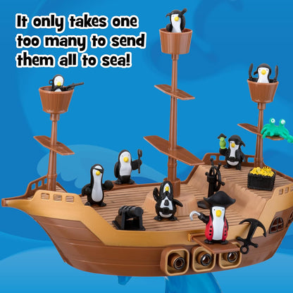 Play Monster - Don't Rock the Boat Pirate Ship Balancing Board Game