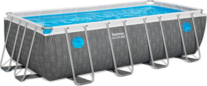 Bestway Steel Pro Max Splashview Rectangular Pool Set (16' x 8' x 48"/4.88m x 2.44m x 1.22m)