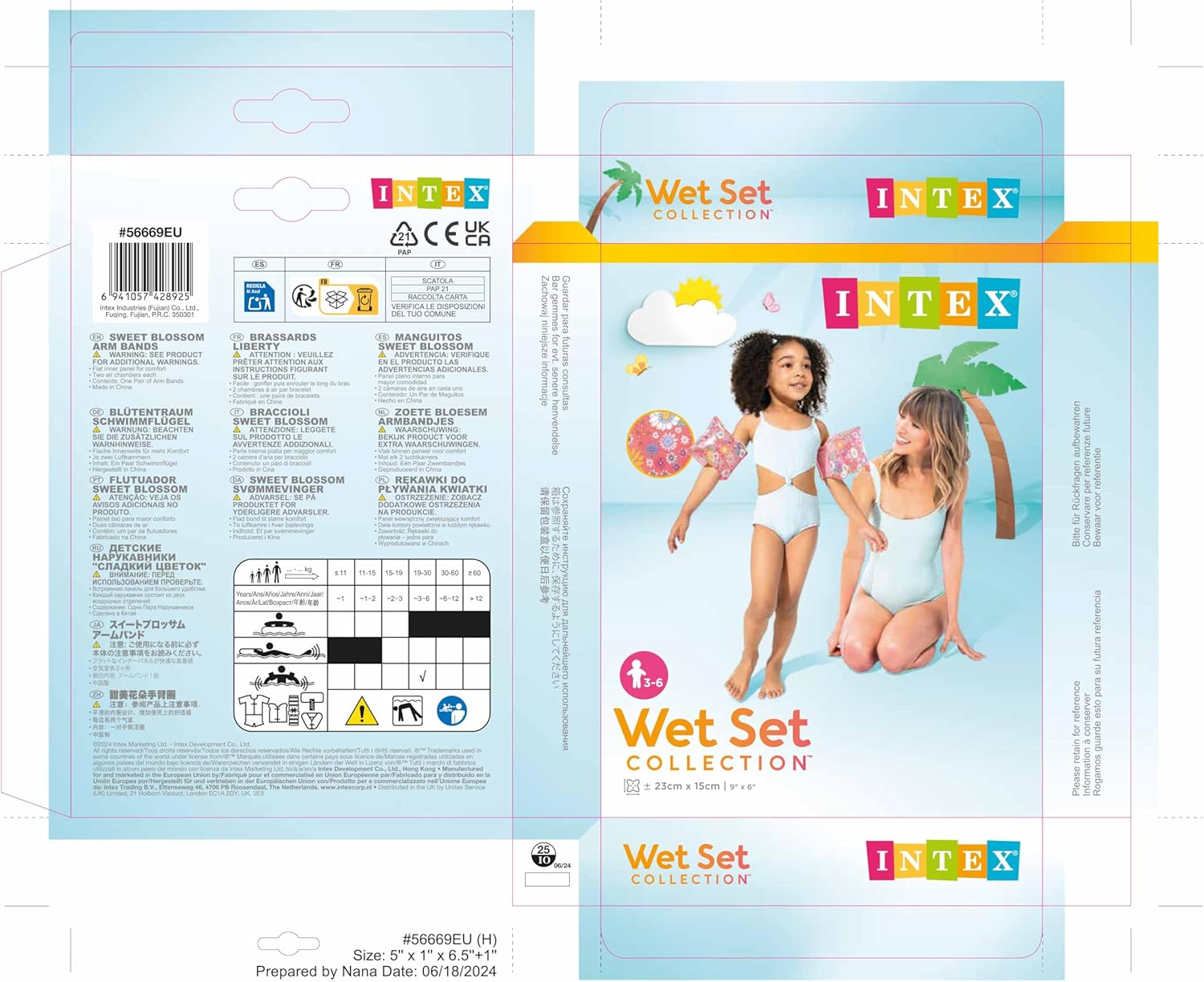 Intex Sweet Blossom Swim Armbands