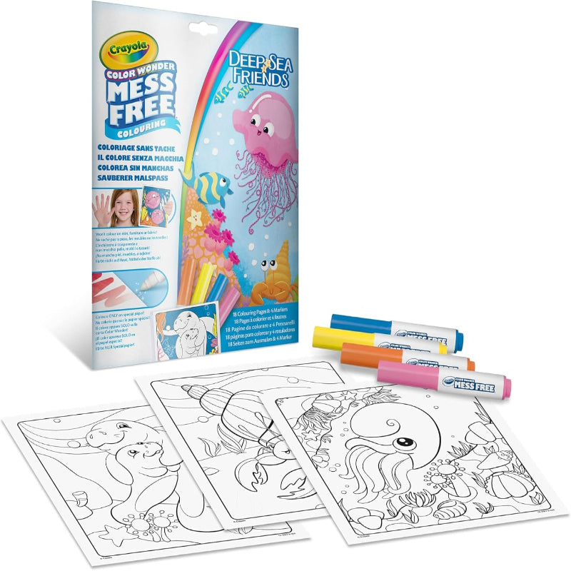 Crayola Color Wonder – Sea Friends Coloring Pages & Markers