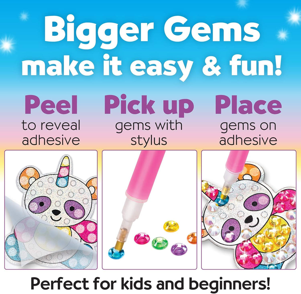 Creativity for Kids Big Gem Diamond Painting Kit – Magical (Unicorn)