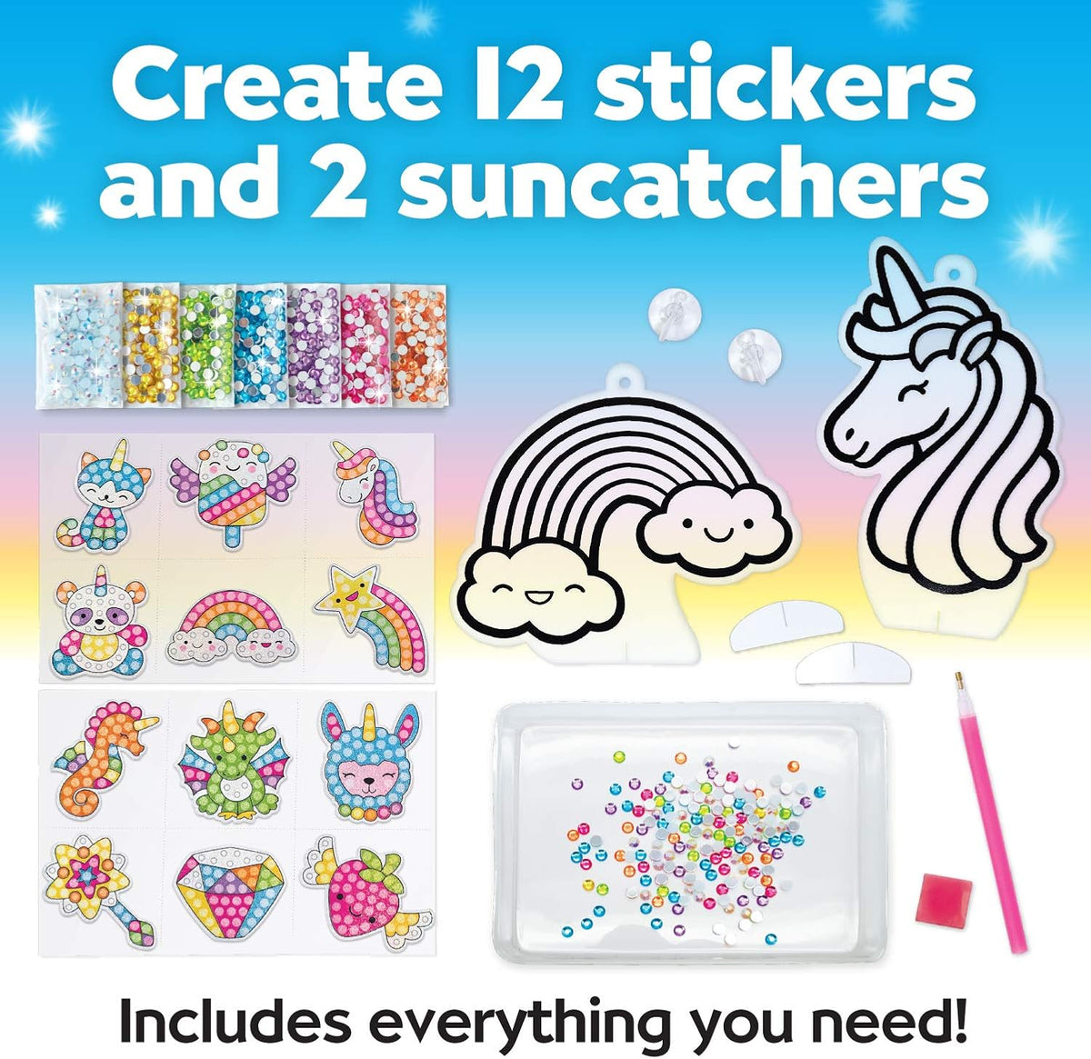 Creativity for Kids Big Gem Diamond Painting Kit – Magical (Unicorn)