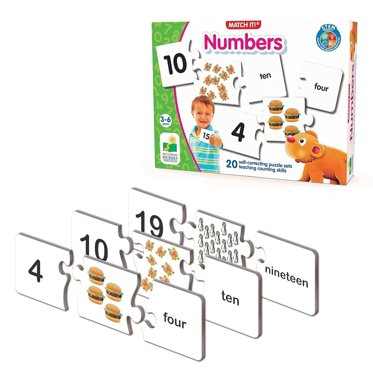 The Learning Journey Match It! Numbers