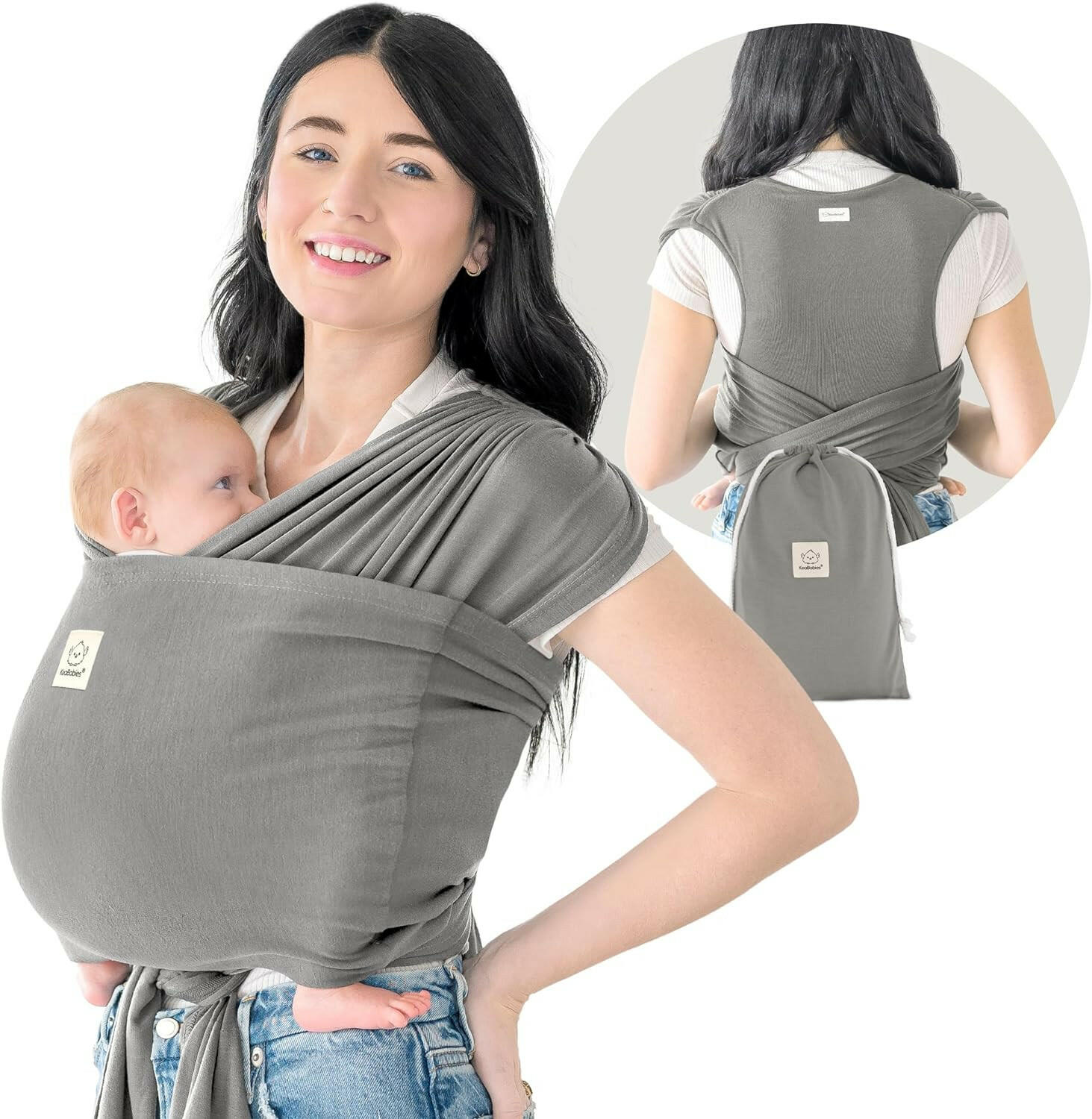 KeaBabies Baby D-Lite Wrap Carrier - Main Image