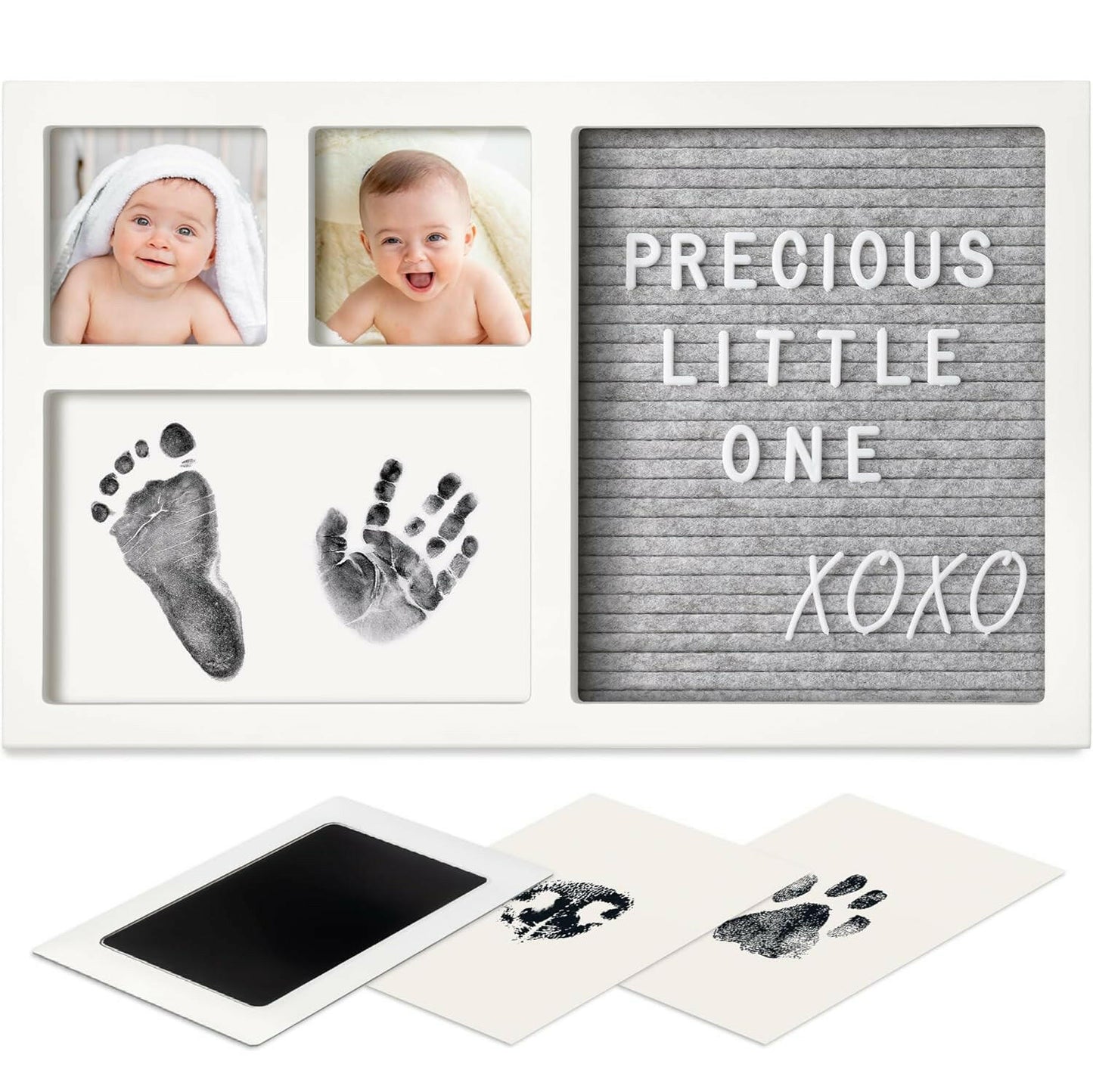 Keababies Heartfelt Inkless Frame with Letterboard (Alpine White)