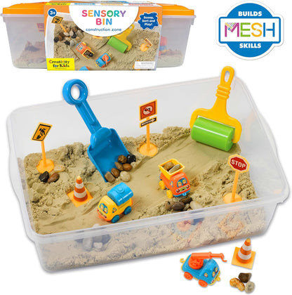 Creativity for Kids Sensory Bin – Construction Zone Playset