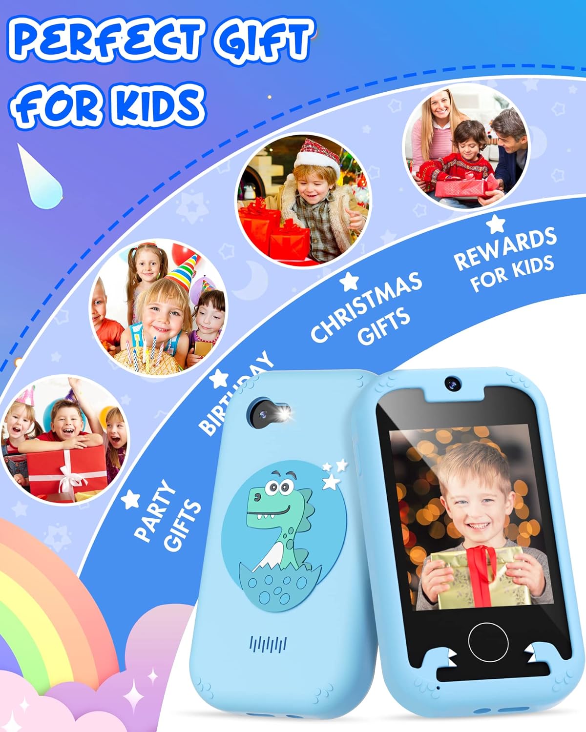 Smart Phone Toys for Toddler with Video and 8GB Memory Card