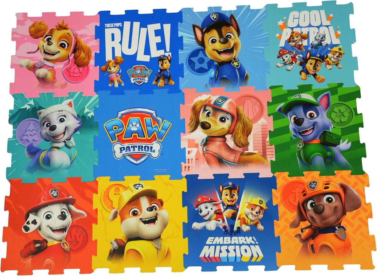 PAW Patrol - Interlocking EVA Play Mat - 12 Pieces