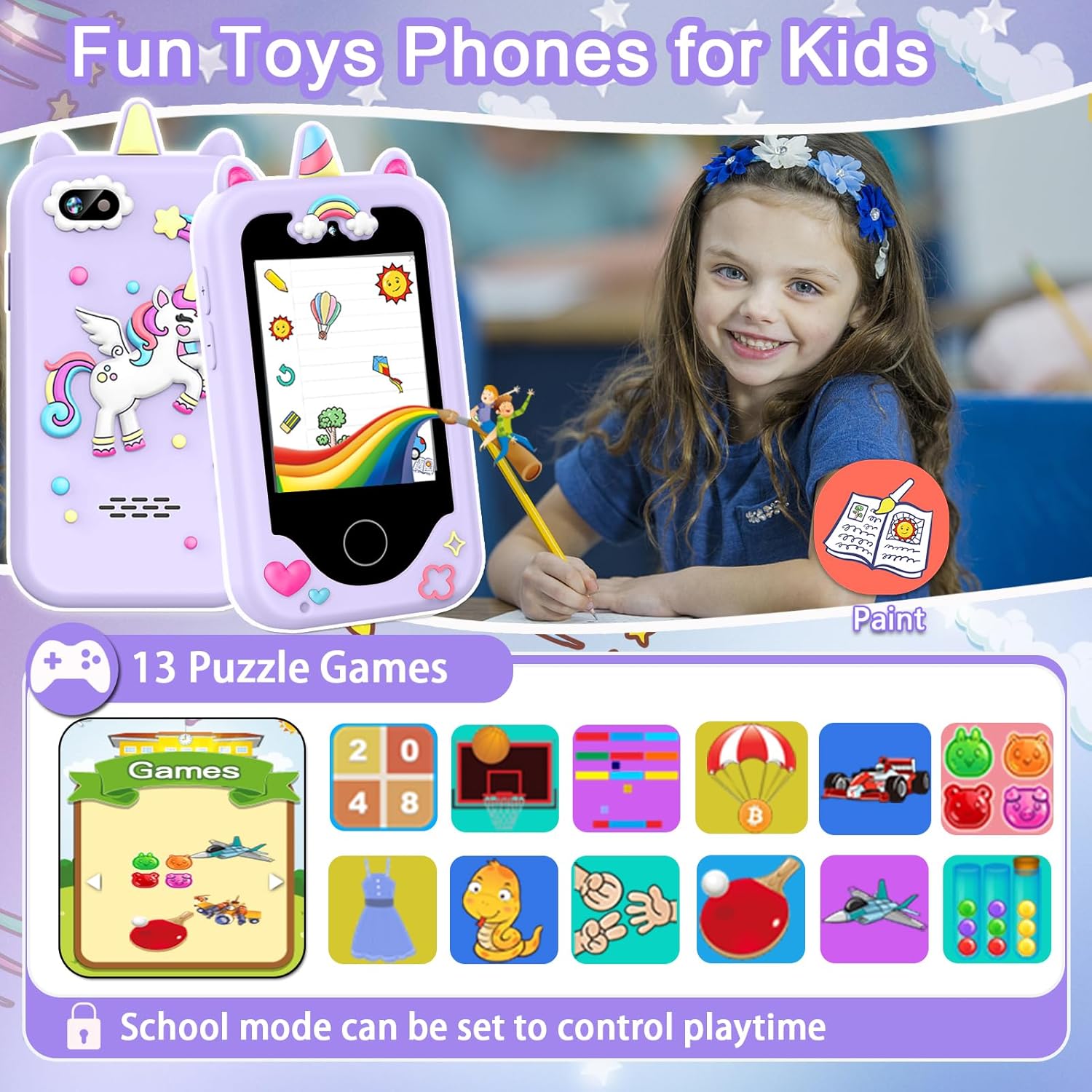 Multifunction Kids Smart Phone, 3yrs+