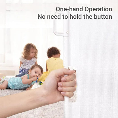 Baby Safe Retractable Mesh Safety Gate – White