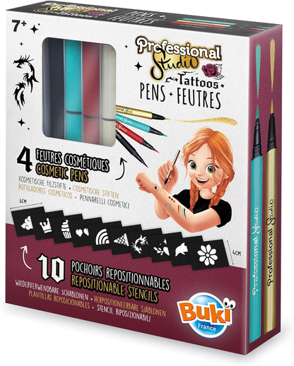 Buki Tattoo Felt Tip Pens – Golden, 54381