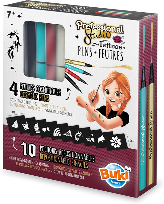 Buki Tattoo Felt Tip Pens – Golden, 54381