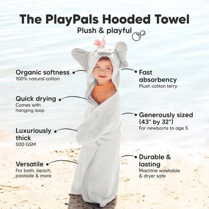 Keababies PlayPals Hooded Towel (Ella)