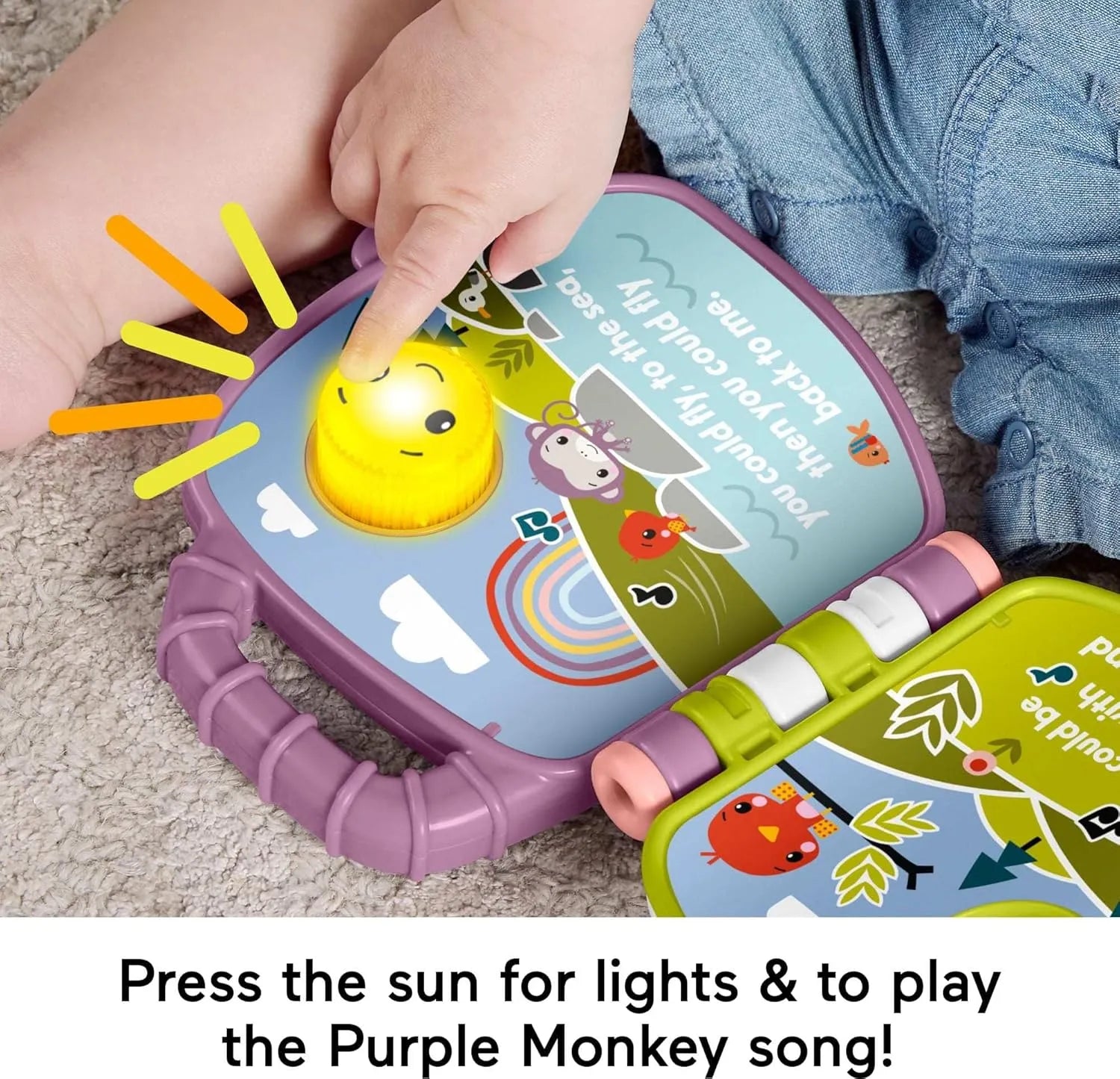 Fisher Price Purple Monkey Book