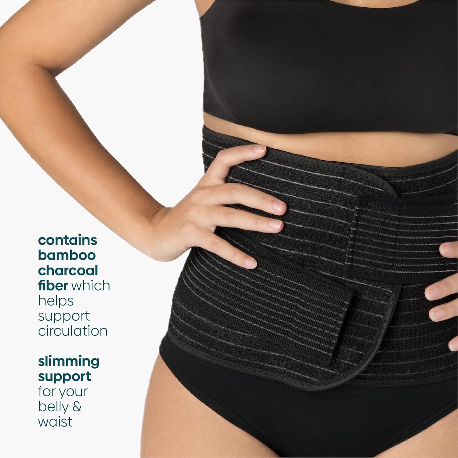 UpSpring Shrinkx Belly Charcoal Postpartum Belly Wrap