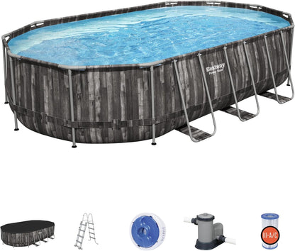 Bestway Oval Pool Set (20' x 12' x 48"/6.10m x 3.66m x 1.22m)