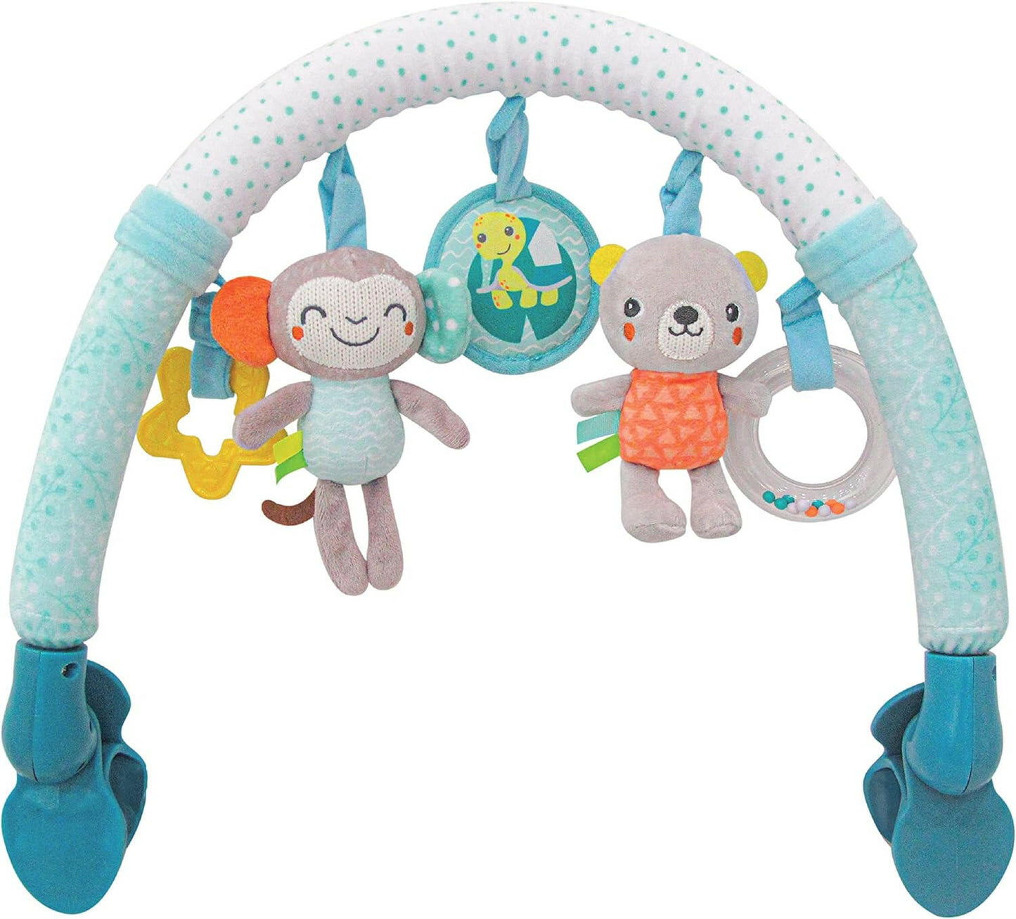 لوح ألعاب الأنشطة Moon Jungle Friends، لعبة معلقة، قضيب أنشطة لعربة الأطفال المقوسة، لعبة قطيفة 0 مليون+