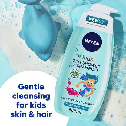 Nivea Kids 2 In 1 Shower & Shampoo (500ml)
