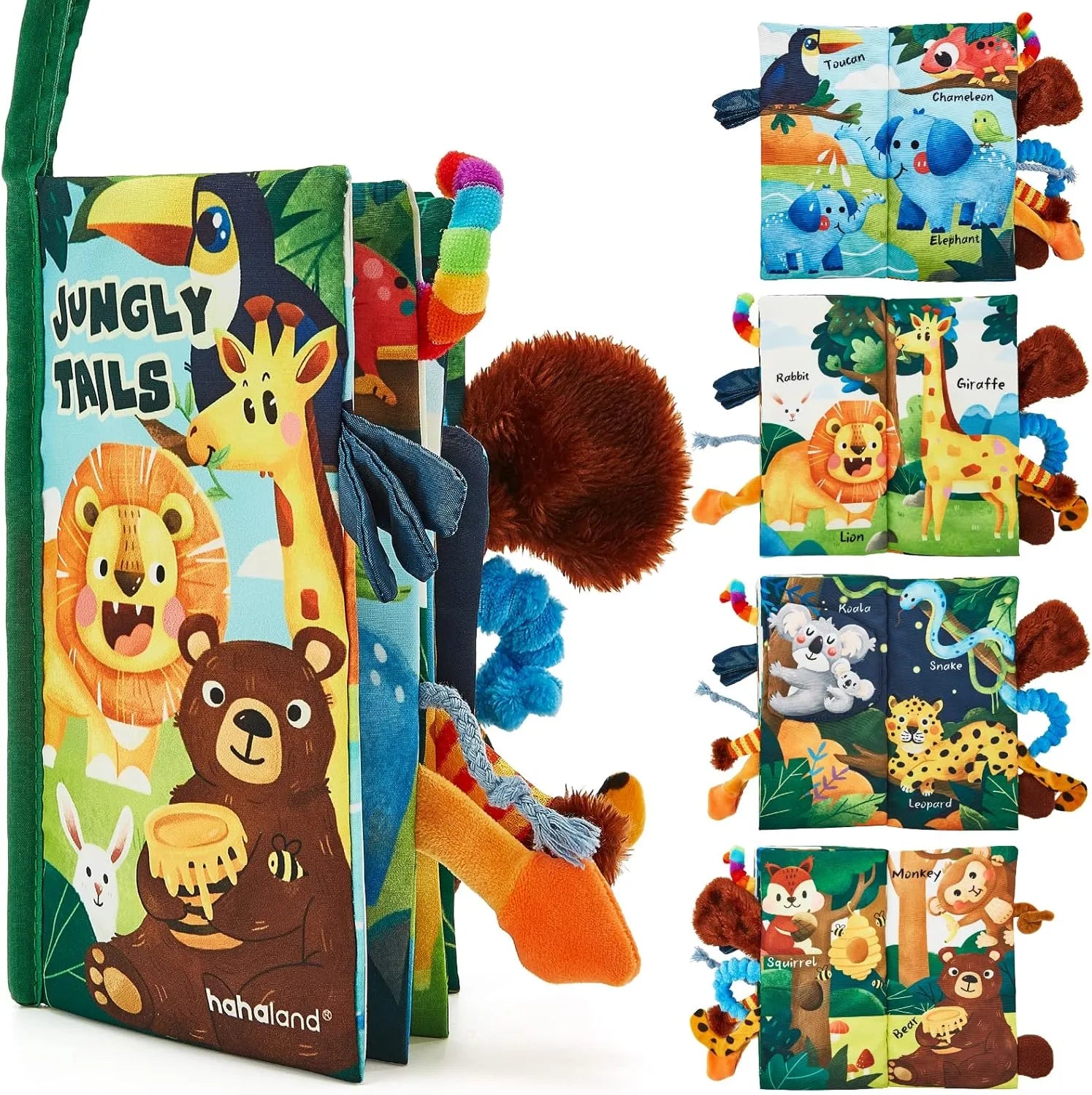 Hahaland Baby Books, Tummy Time Toy High Contrast Sensory Toys (0-6 Months)