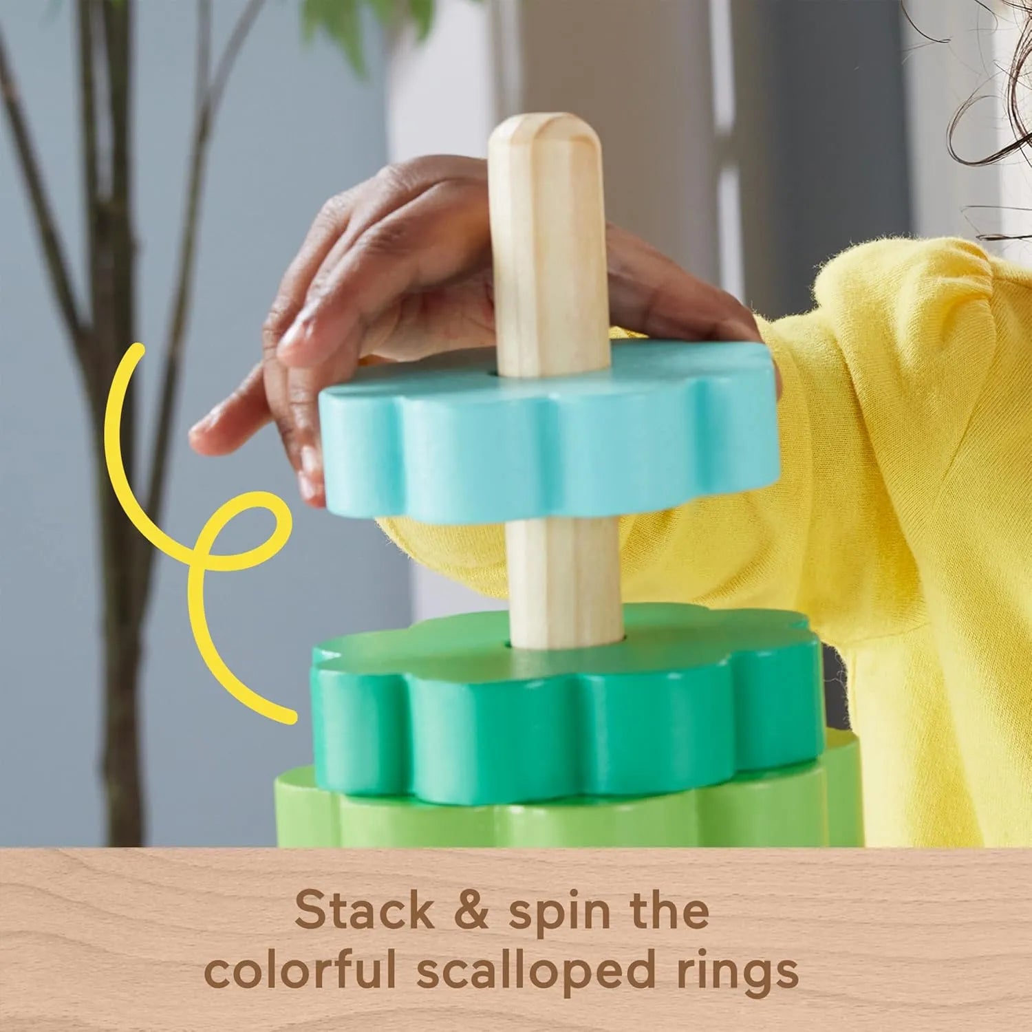 Fisher Price Wooden Ring Stacker
